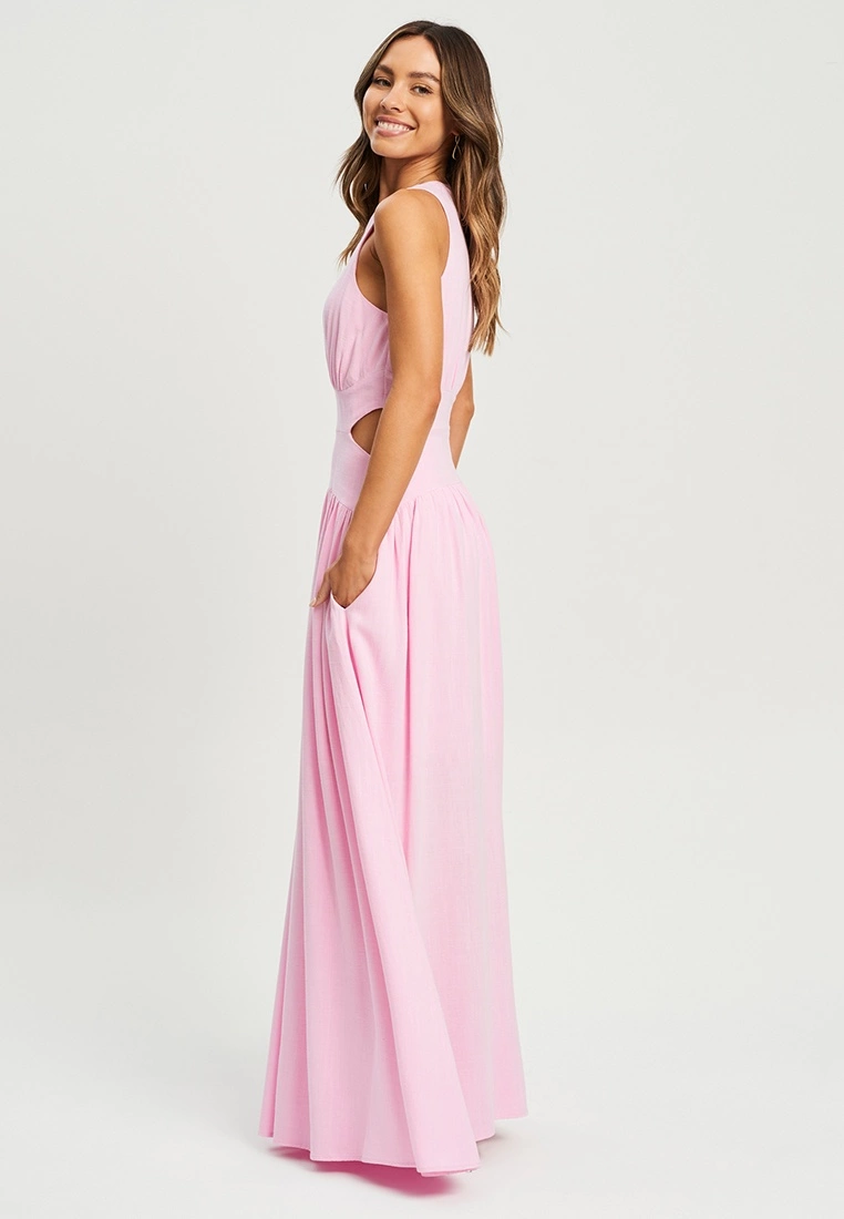 Tussah Laine Maxi Dress 4 Tussah Laine Maxi Dress - Image 2