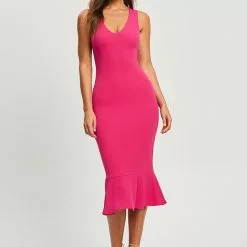 Tussah Geo Midi Dress